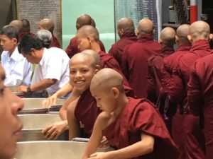 Mandalay-young-monks-at-lunchtime-300x225